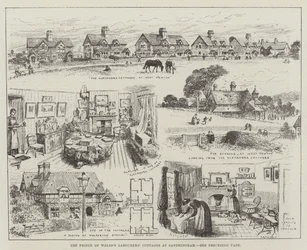 De arbeidershuisjes van de Prins van Wales in Sandringham
